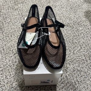 a new day Black Mesh Mary Jane Loafers